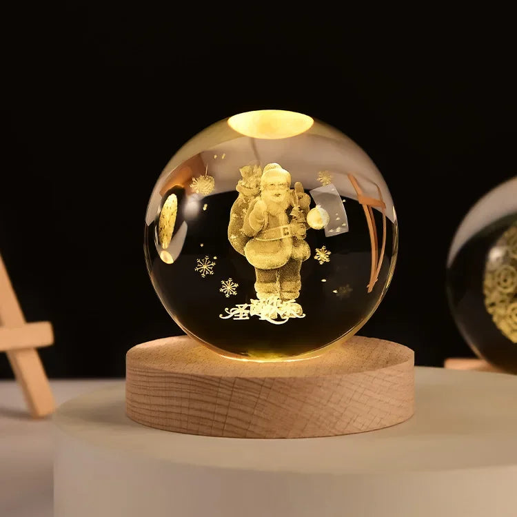 3D Crystal Ball Crystal Planet Laser Engraved Solar System